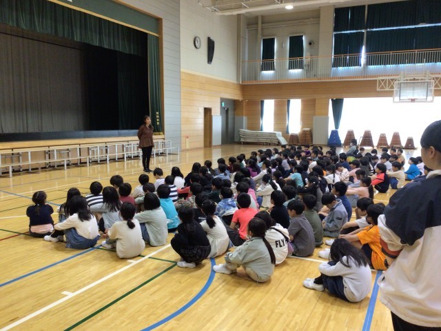 学年集会の様子