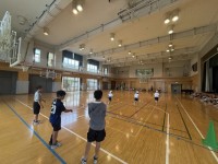 体力テスト（シャトルラン）のお手伝い