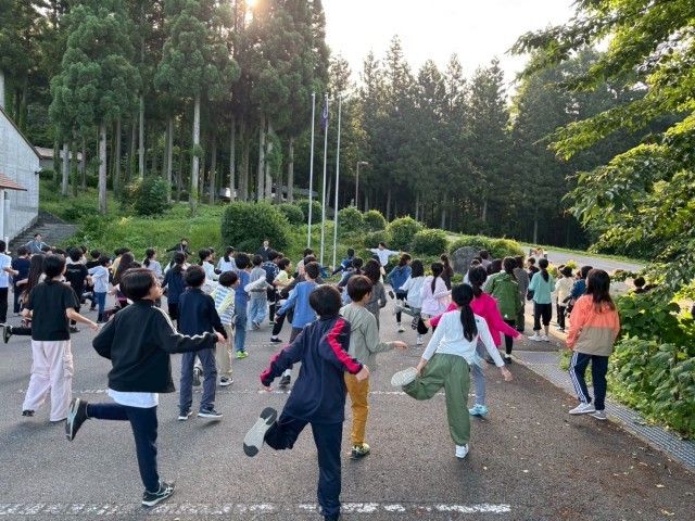 朝会での千歳っ子体操