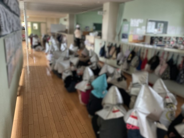 避難訓練の様子