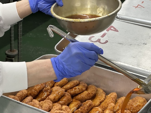 あんかけをかけて完成です。