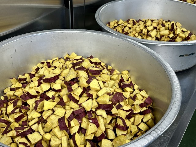 素揚げしたさつまいも