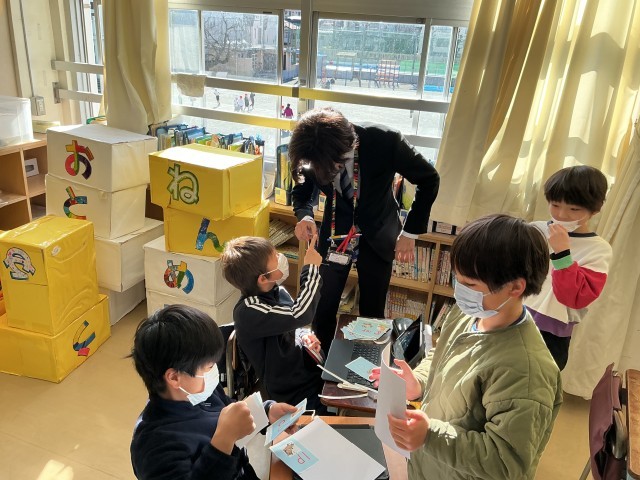 なんと5年生担任の杉山先生も来ていただきました