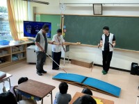 白杖利用者への補助の仕方