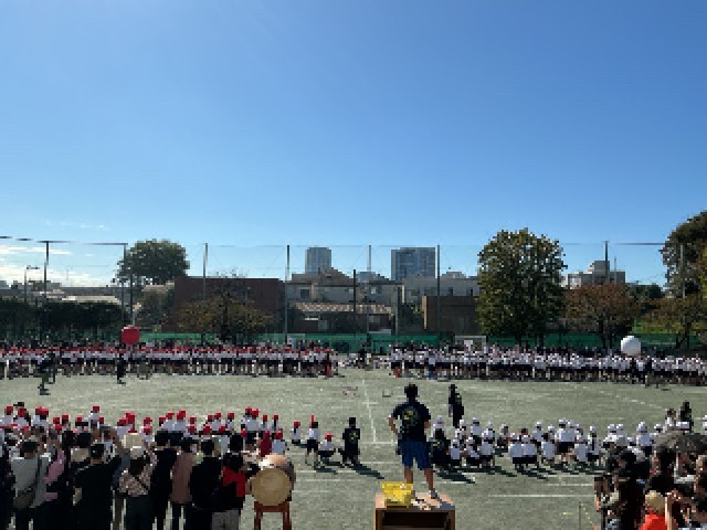 全校競技　大玉送り