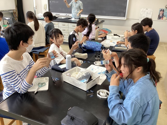 ゲストティーチャーによる手回しアニメーション