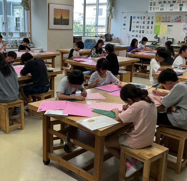 図工授業の様子