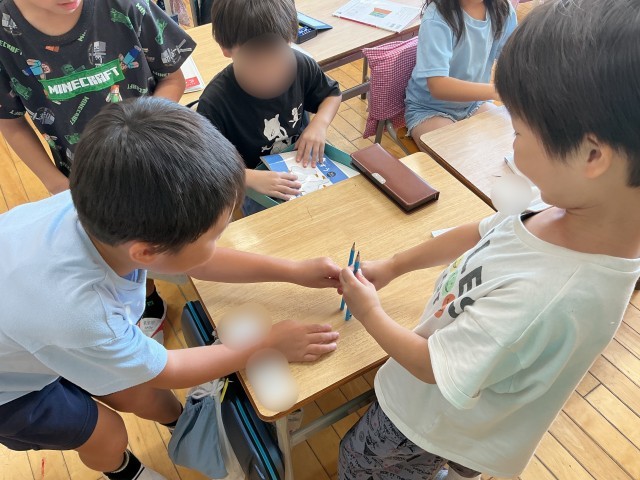 鉛筆の長さくらべ