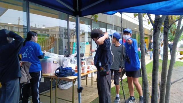 10月26日花見堂祭りのボランティアに参加しました。