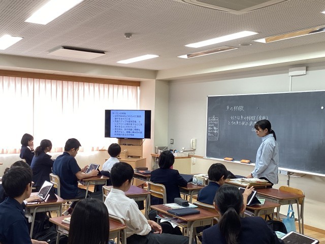 ２年生　家庭科の授業