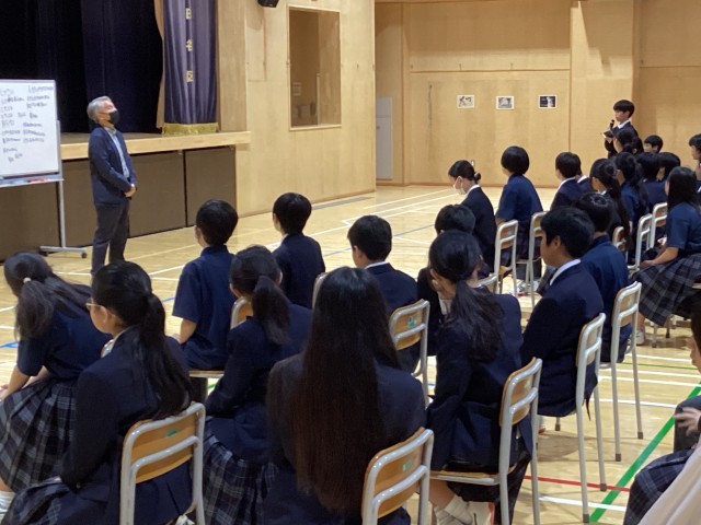 代表生徒による挨拶