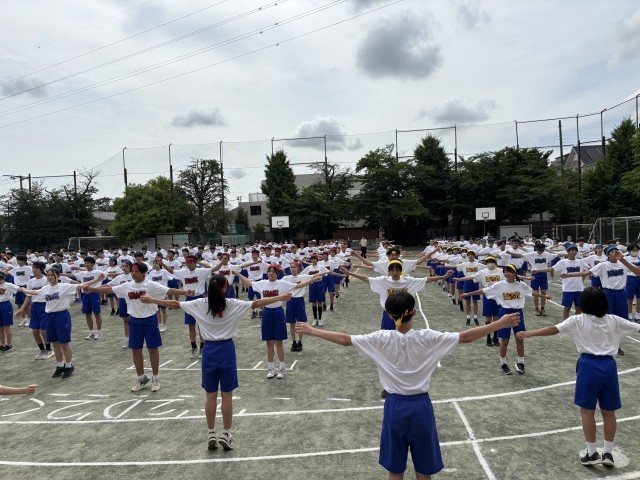体育祭予行開始