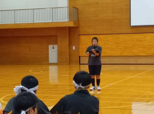 閉会の言葉頑張りました