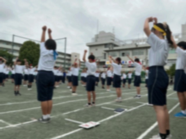 準備運動　ラジオ体操