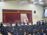 壮行会の様子