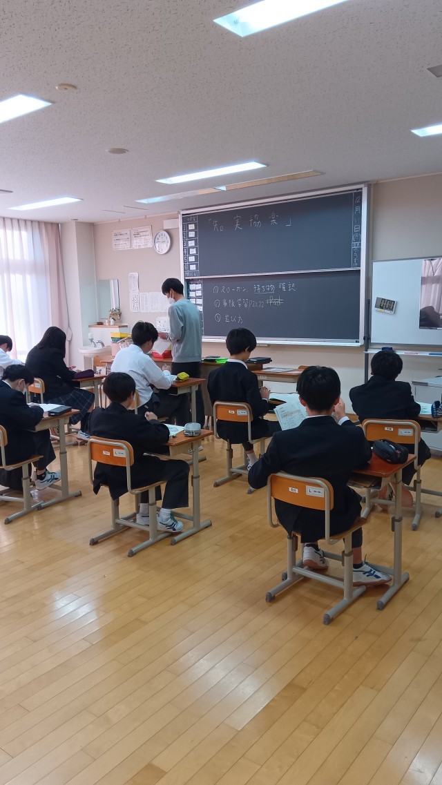 Ｉ組クラスにて