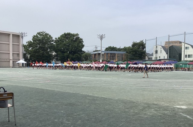 入場練習です。