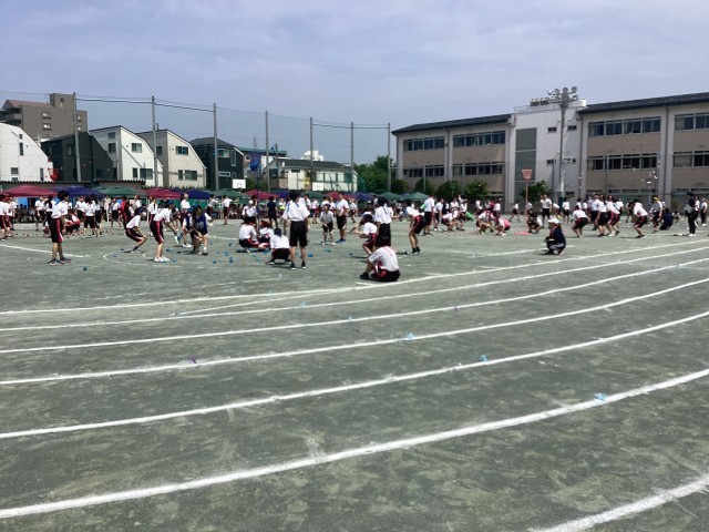 玉入れの練習です。