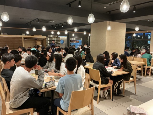 班長・室長会議です。もうすぐ1日目が終了します。