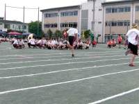 １００ｍ走　ゴール