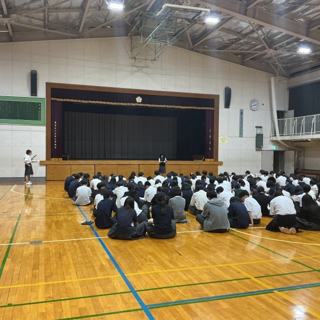 三年生事前指導の様子