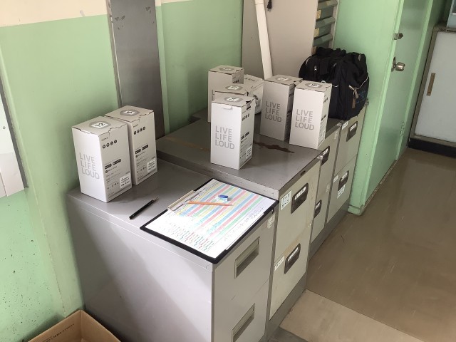 貸出表とスピーカー