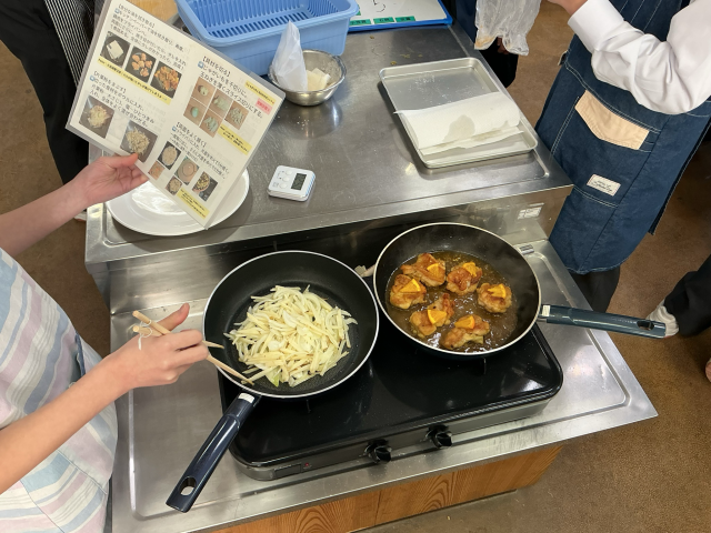 ガレットを整えて…