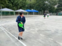 仕上げの水撒き