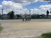 暑い中頑張るサッカー部