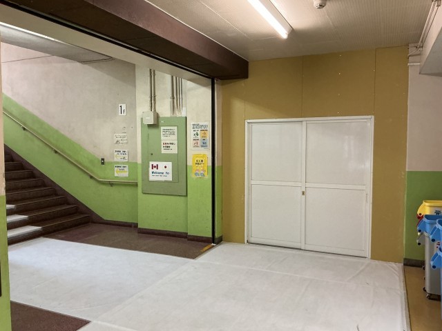 工事区画は入れません！